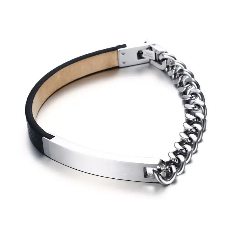 

QWC Europe and the United States men's women's 8MM stainless steel Super Fiber Bracelet 3 colors