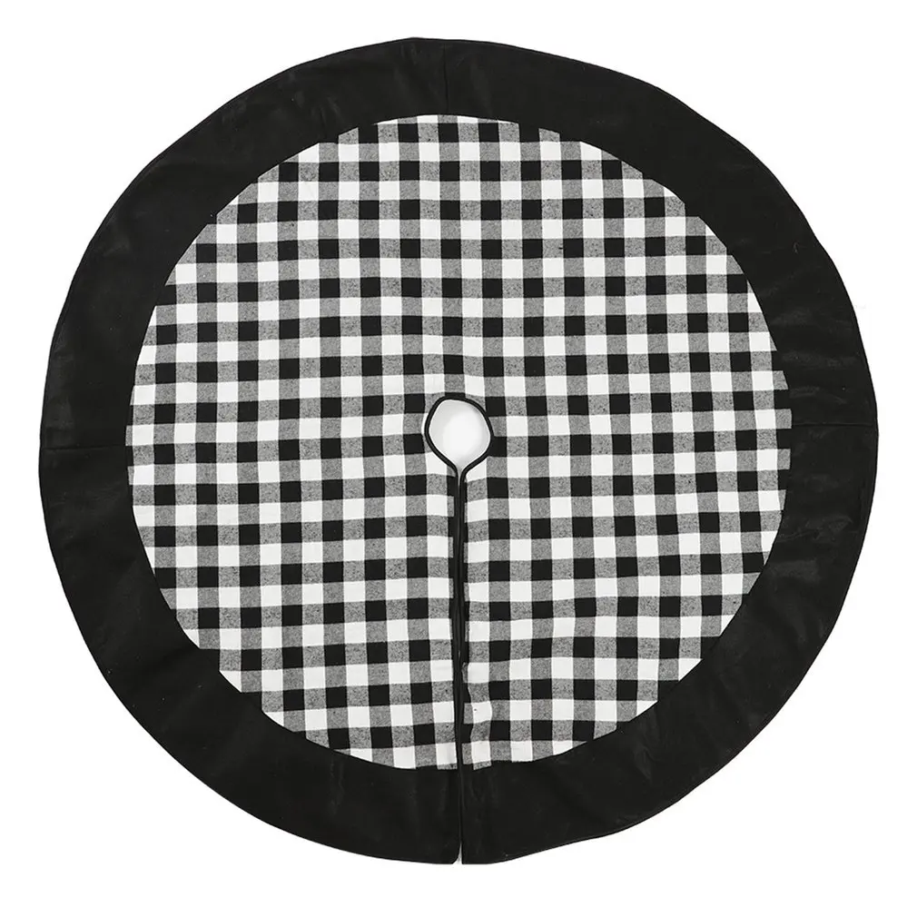 

Christmas Tree Skirt Decoration Lattice Printed Floor Mat Cover Home Party Decor Home New Year Xmas Party Ornaments Home Decor
