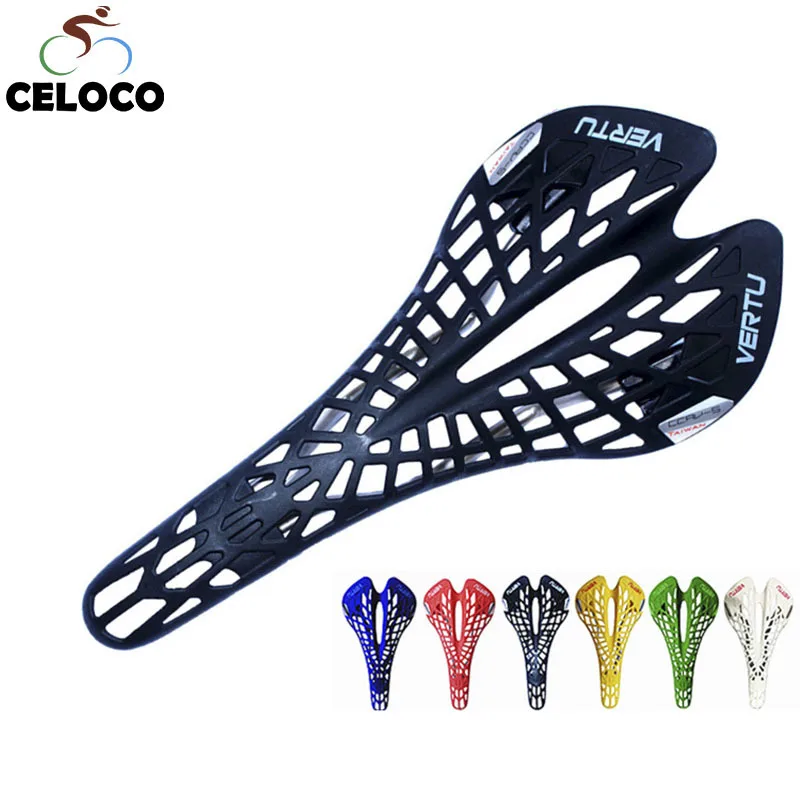 Super Light Plastic Factory Agents Bicycle Saddle Mountain MTB Bike Saddle Seat PVC Cushion Sillin Bicicleta 6 Color