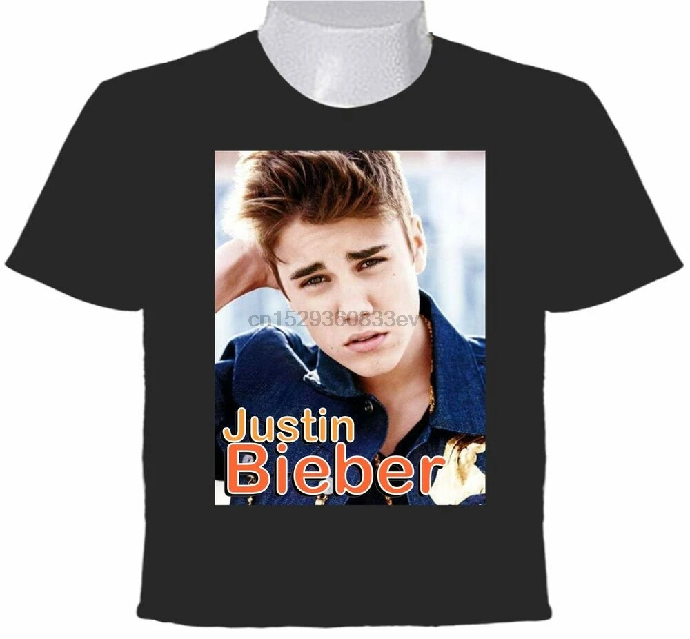 Джастин футболка с изображением Джастина Бибера канадский певец SONGGRITER музыкант