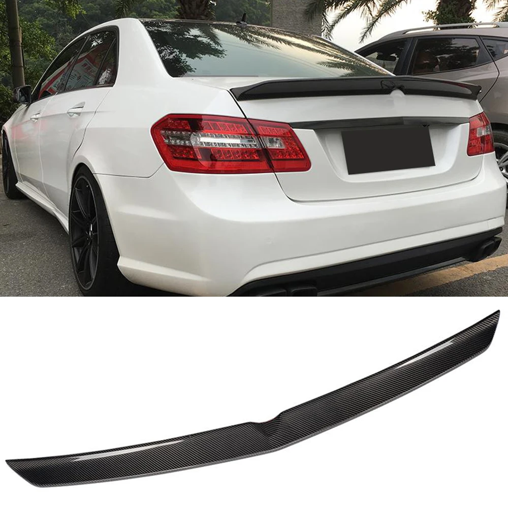 E Class Carbon Fiber Racing Trunk Spoiler Lip Wing for Mercedes Benz W212 E63 AMG E500 Sport Standard Sedan 4 Door 10-15 | Автомобили и