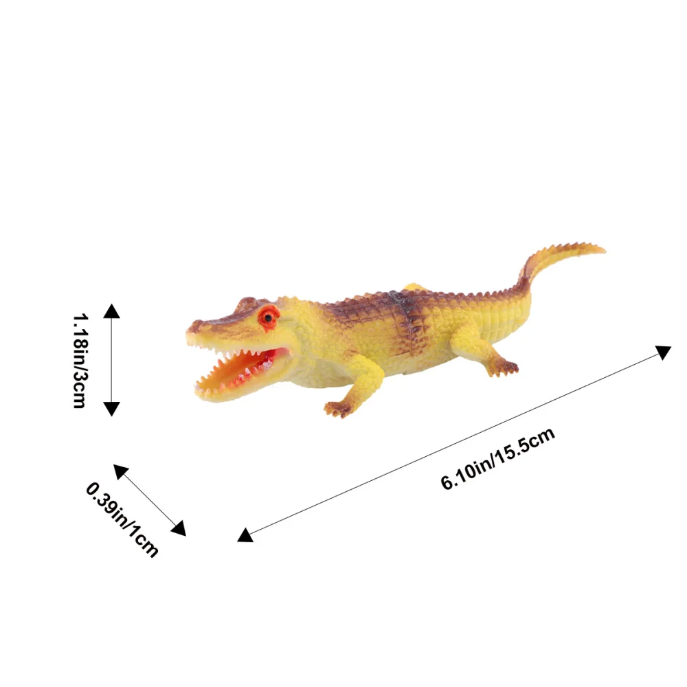 

4pcs Animal Figurture Realistic Alligator Model Early Education Cognitive Toys Educational Plaything for Boys Girls Kids Tod
