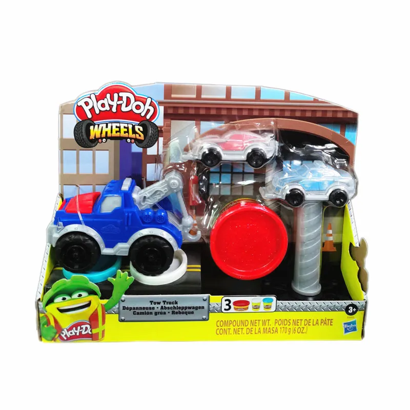 Hasbro Play Doh глина цветная дорожное движение трейлер автомобиль дети DIY ручной