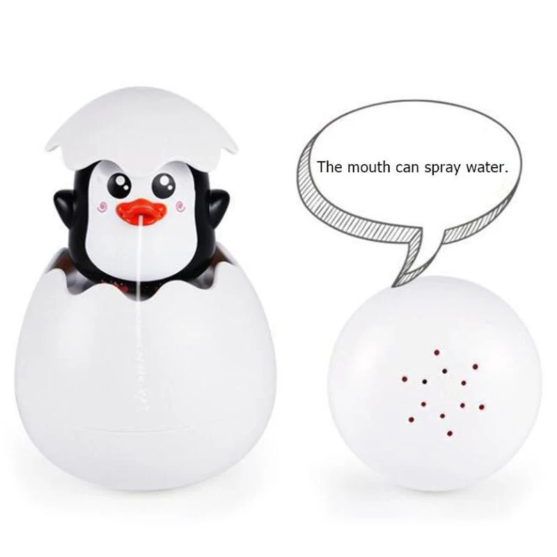 Детская игрушка для купания милый пингвин яйцо спрей воды разбрызгиватель