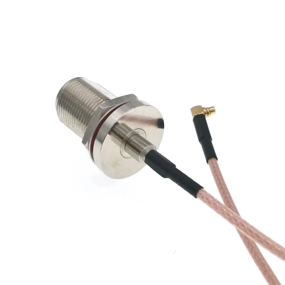 N Женская гайка с переборкой вправо MMCX Male RG316 8 &quot20 см RF соединительный кабель