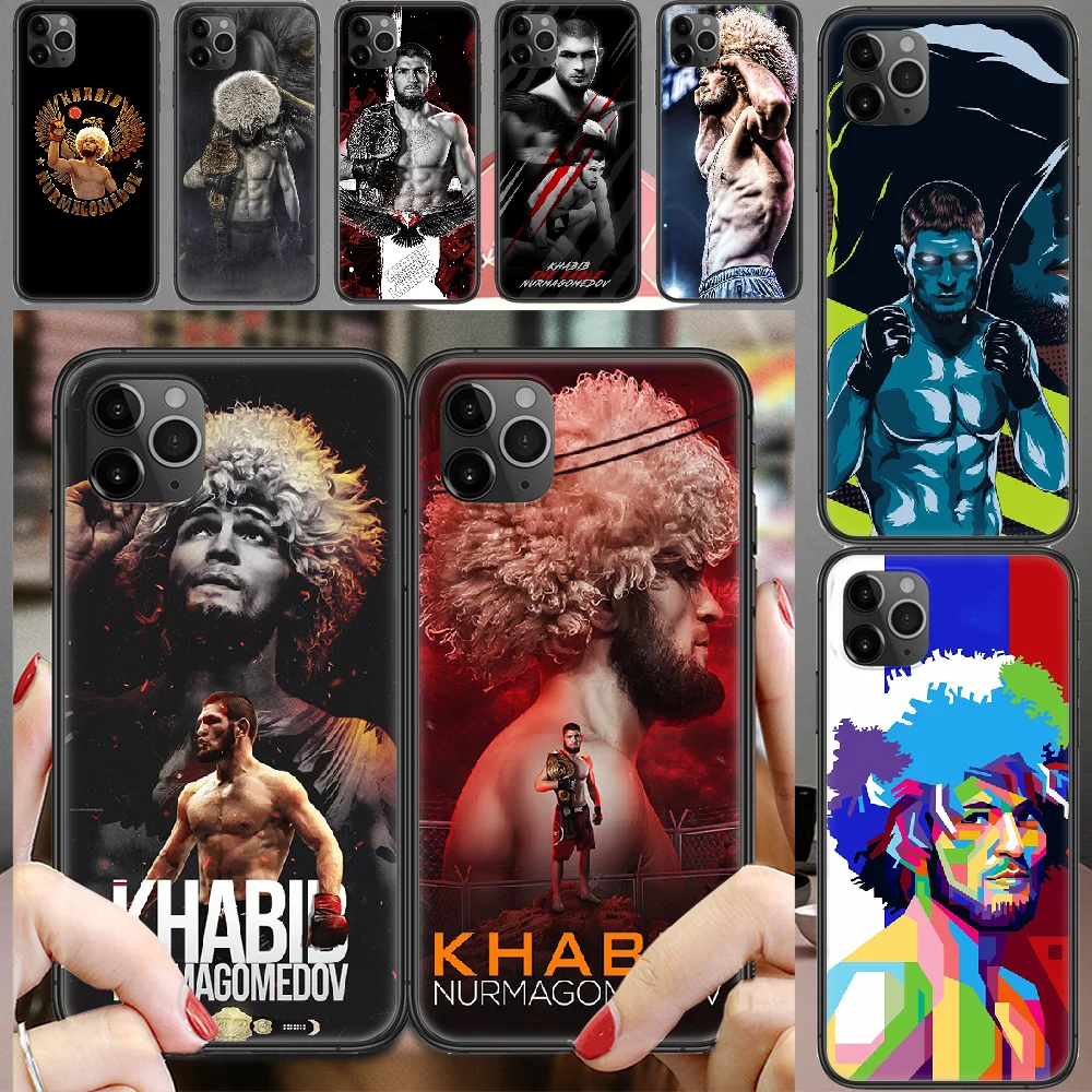 Чехол для телефона Khabib Nurmagomedov боксерский король корпус iphone 5 5s se 2 6 6s 7 8 12 mini plus X XS XR