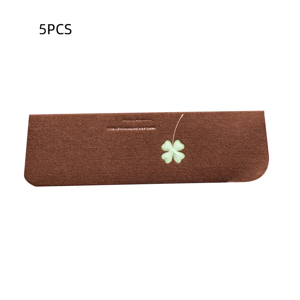 5 шт. светящийся нескользящий коврик для лестницы кофе четырехлистный клевер