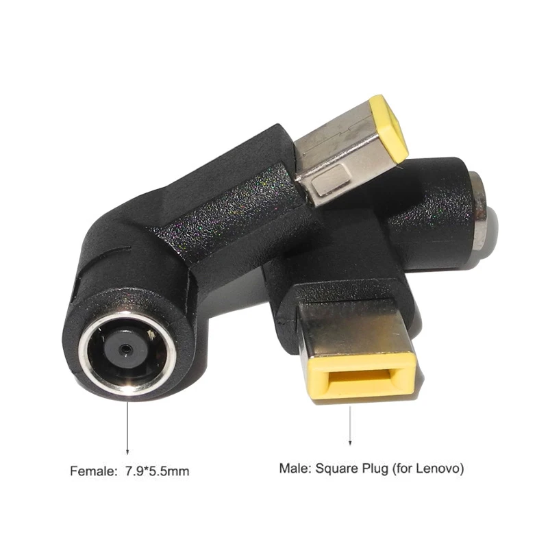 

Laptop Dc Power Adapter Plug Converter 7.9x5.5mm Female to Square Jack Connector