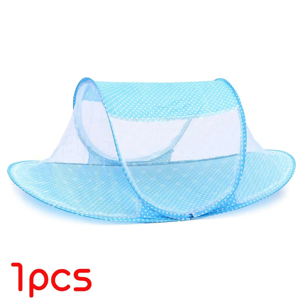 Type 1 (1pc)Blue Детская Колыбелька сетка складные детские москитные сетки Кровать Матрас Подушка из трех частей костюм для 0-3 лет Детская палатка Колыбель - Цвет: Type 1 (1pc)Blue