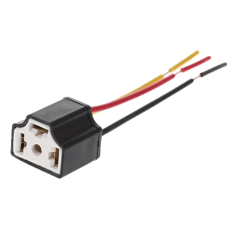 

H4 9003 Car Female Ceramic Headlight Extension Light Socket Adapter 12V A0NE