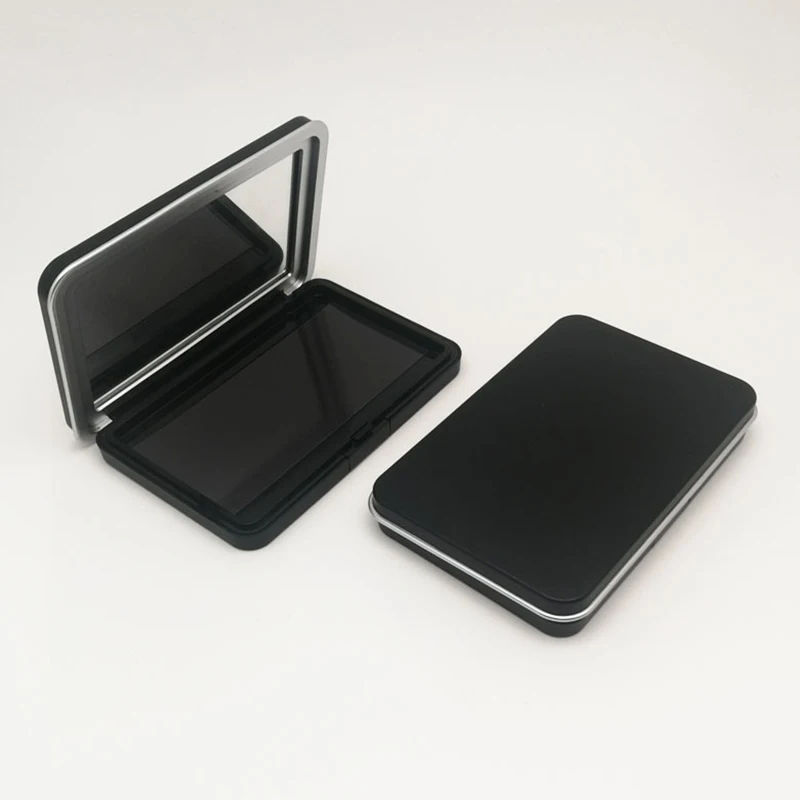 Пустая матовая Черная Магнитная косметическая палитра 1 шт. румяна для теней