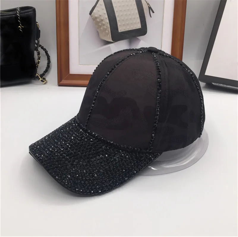 

The new printing surface baseball cap diamond curved eaves cap with summer sunshade is prevented bask in men and women