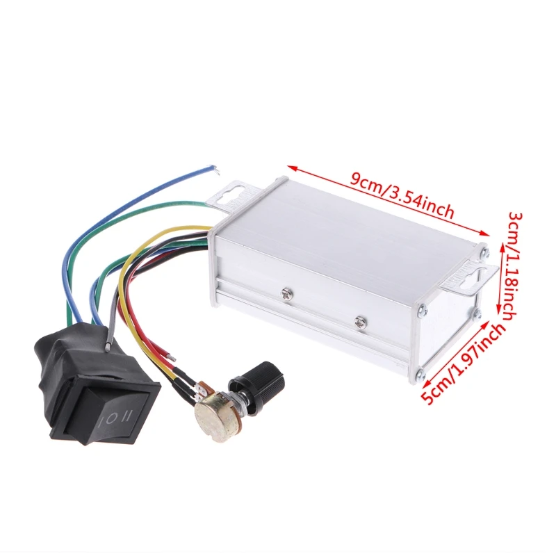 

2020 New DC 12V 24V 36V 48V SoftStart Reversible Motor Speed Control PWM Controller PWM