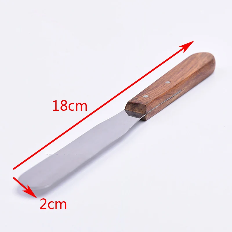 Зубной шпатель гипс нож с деревянной ручкой металлический для гипса смешивания ножи и штукатурка