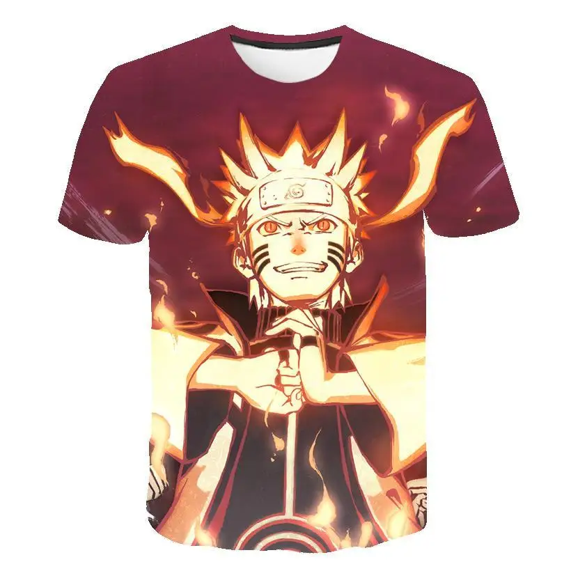 

Summer New Style 3D Printing Japanese Anime Men's and Women's T-shirts Children's Cartoon Fashion Casual Tops