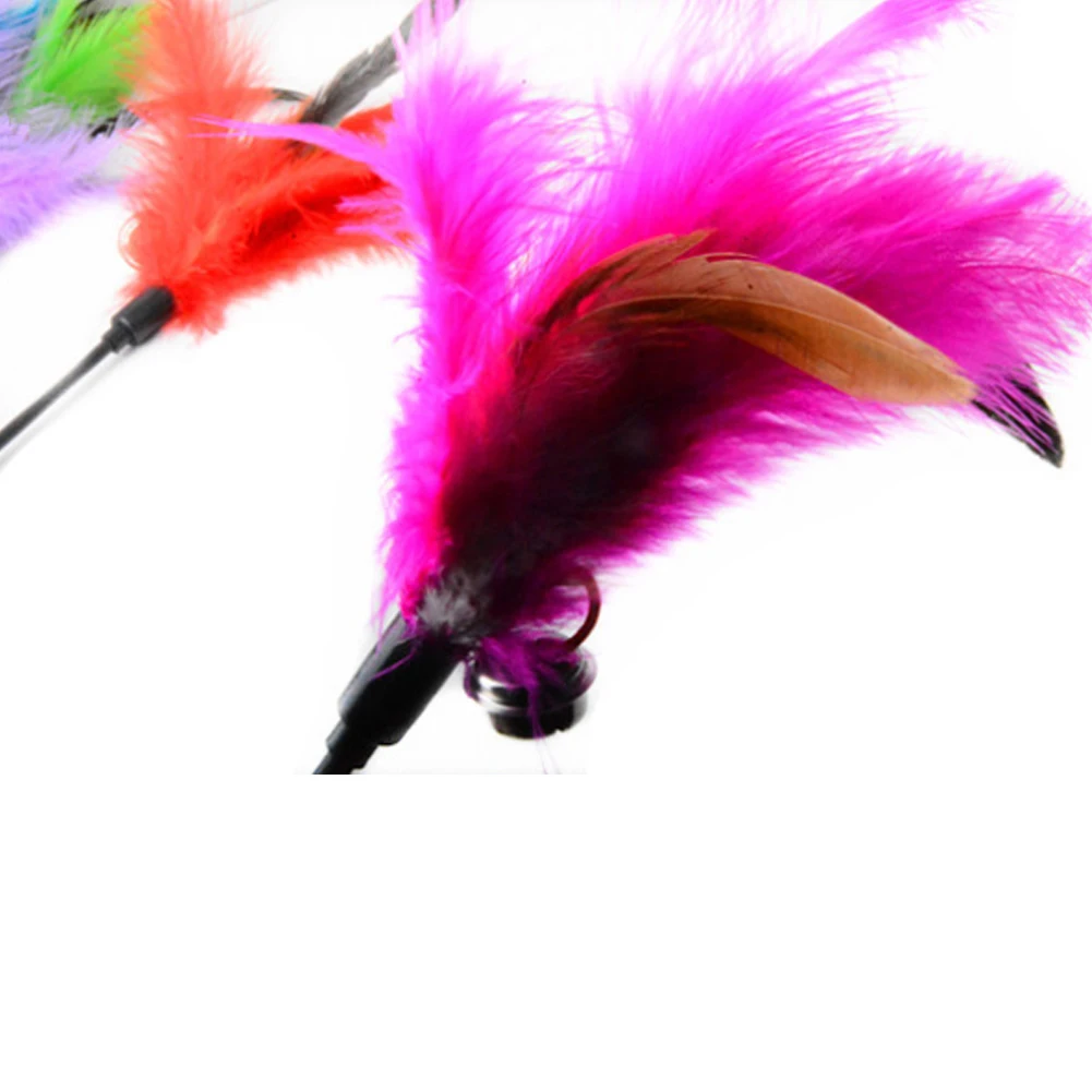 1 шт. забавная игрушка для кошек перо игрушки котенок питомец прорезыватель