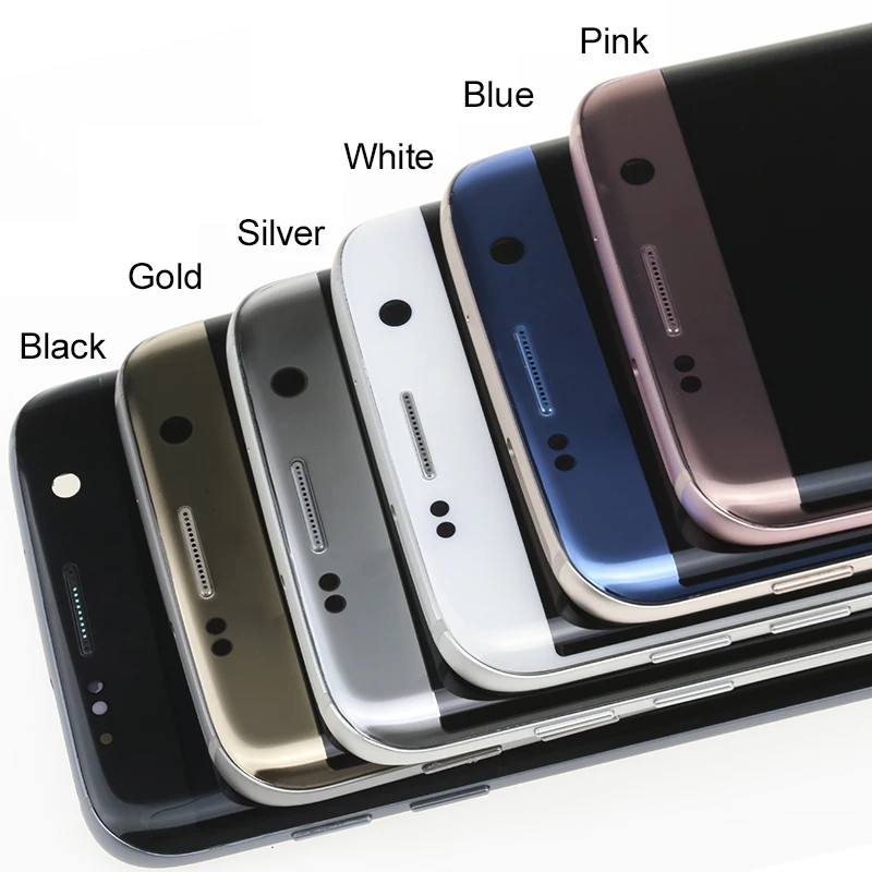 G935F ЖК для samsung Galaxy S7 Edge ЖК с рамкой Spot Super AMOLED для samsung S7 Edge ЖК-экран с черным точечным дисплеем