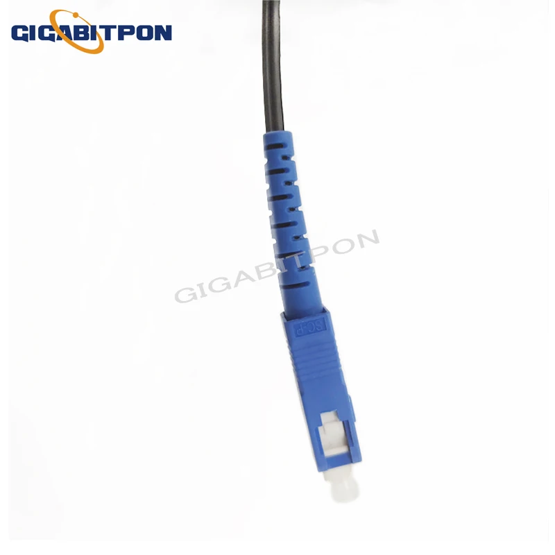 Patch Cord G657A1 FTTH Drop Fiber Cable SCUPC to SCUPC 100-500m Single Mode  3 Steel 1 Core GJYXCH enlarge