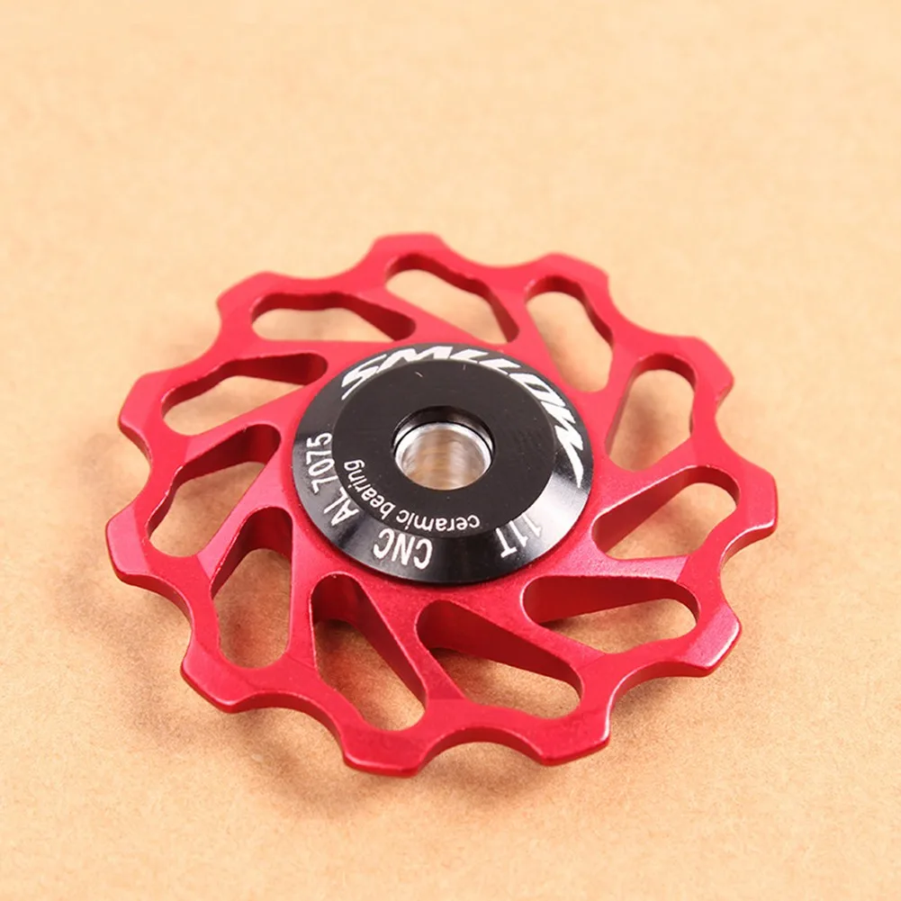 

1pcs Bicycle Ceramics Bearing Derailleur 11T Mountain Road Bike Rear Derailleur Pulley Roller Idler Bearing Jockey Wheel Parts