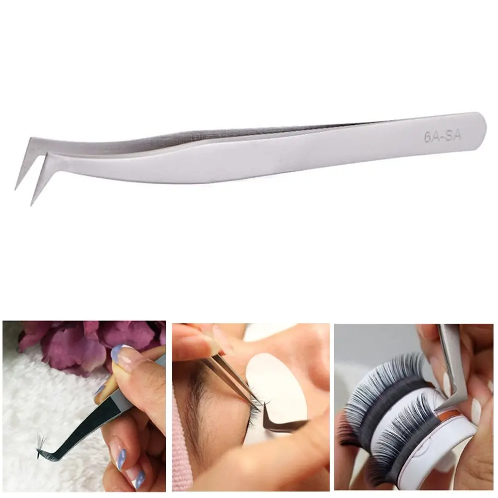 

Hot Makeup Tool Beauty Fashion Curved Stainless Steel False Eyelash Tweezer 3D 6D Volume