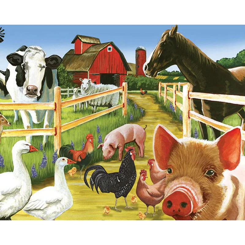 

Square / Round Diamond Diamond Embroidery Ranch Handmade Diamond Needle Mosaic Cross Stitch Home Decor