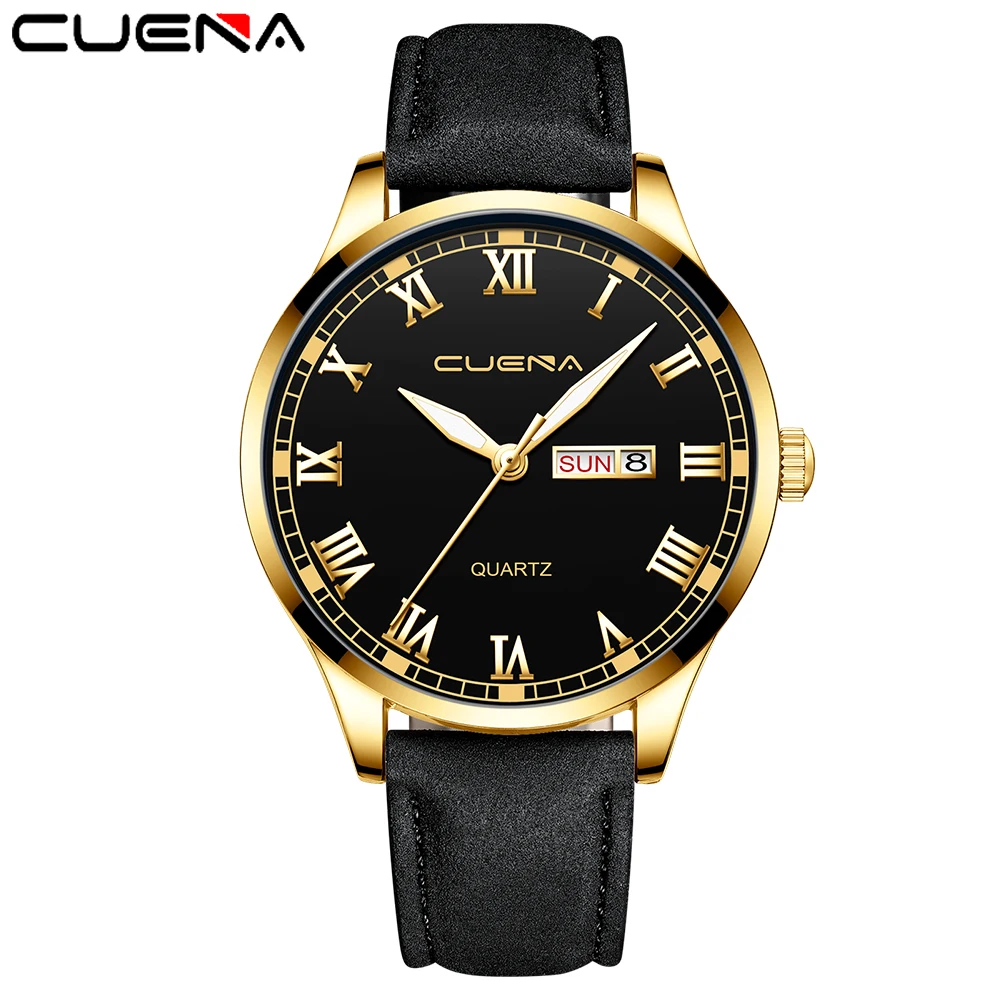 Часы CUENA Мужские кварцевые в стиле милитари деловые аналоговые армейские