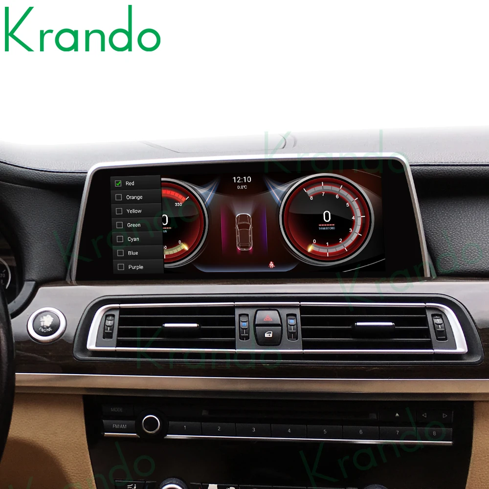 구매 Krando 안드로이드 11.0 6G 128G 10.25 자동차 라디오 멀티미디어 CIC NBT 무선 카플레이 헤드 유닛, BMW 7 시리즈 F01 F02 2009-2015 용