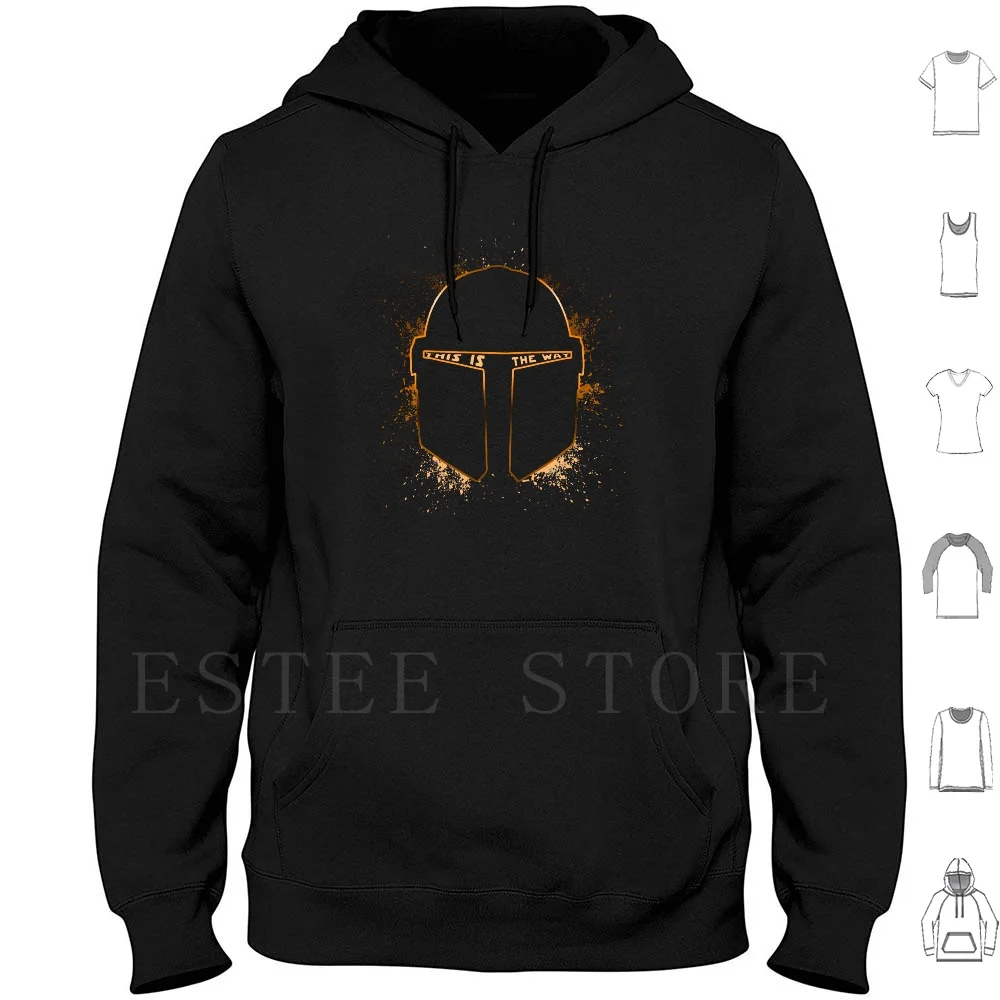 

Mando Helmet Retro Hoodies The Mando Retro Helmet Golden Gold This Is The Way Stalafit Baby