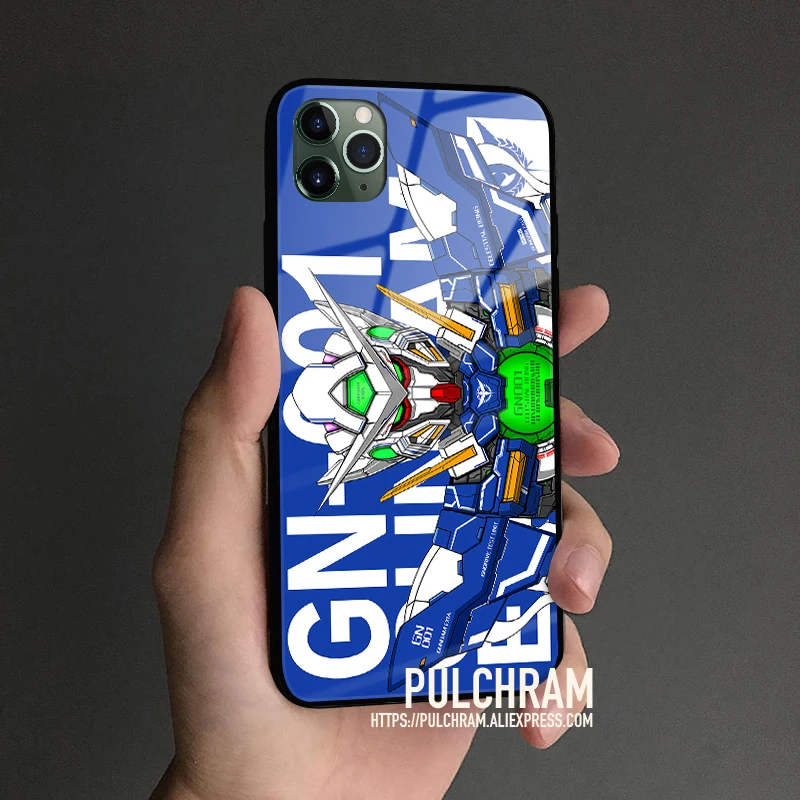 Стеклянный Мягкий силиконовый чехол для телефона RX-0 UNICORN GUNDAM IPhone SE 6s 7 8 Plus X XR XS 11 12