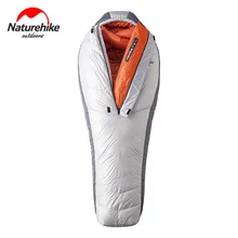 Naturehike мумия 23 ℃ спальный мешок 850FP гусиный пуховик светильник