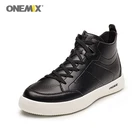 Туфли ONEMIX мужские износостойкие для скейтборда, дышащие удобные кроссовки на шнуровке, плоская подошва, черные, белые, Размеры 35-46