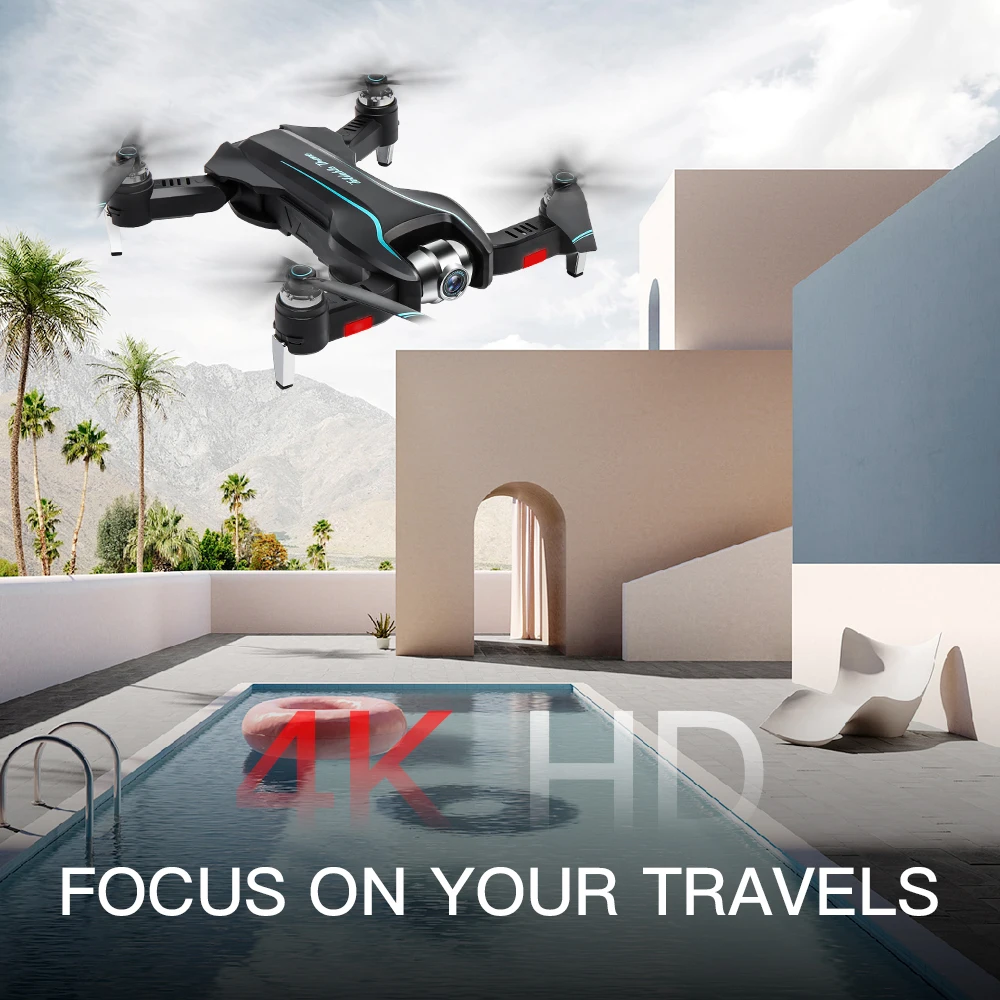 S17 Профессиональный Дрон электрически модулированная Двойная камера самолет 4k