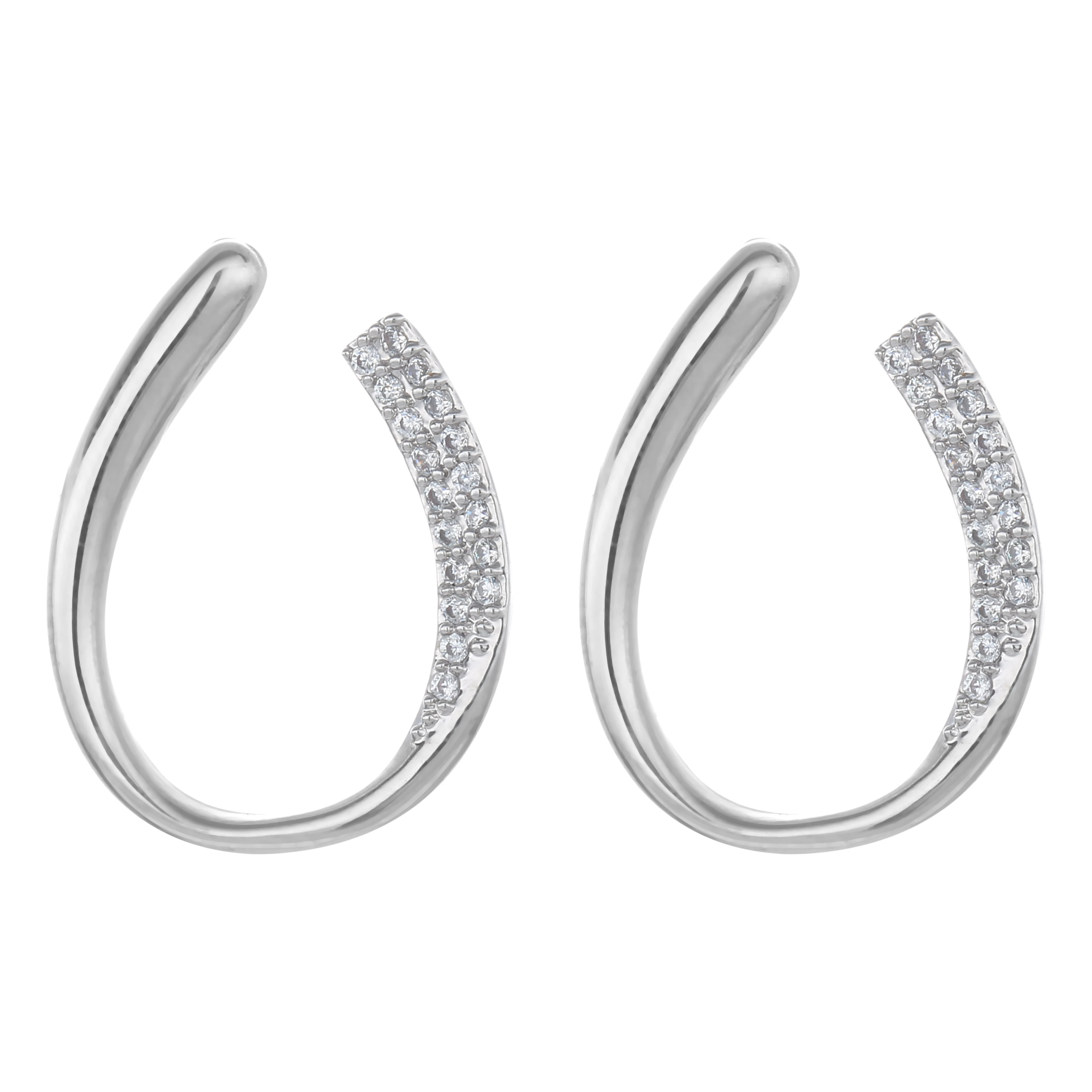 

L'amour&ma New Trendy Small Hoop Earrings For Women Semi-Circular Opening Earrings Fashion Jewelry Accessories Gifts Party