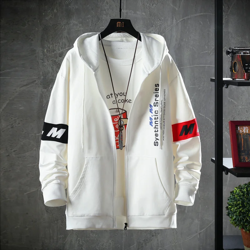 2019 новые куртки с капюшоном Мужские Новые в стиле пэтчворк и КолорБлок пуловер