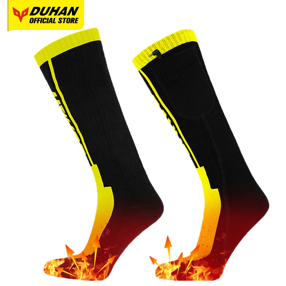 

DUHAN Winter Heated Socks USB Electric Heating Socks Motorcycle Socks Infrared Motorcycle Boots Heating Socks Cold Protection