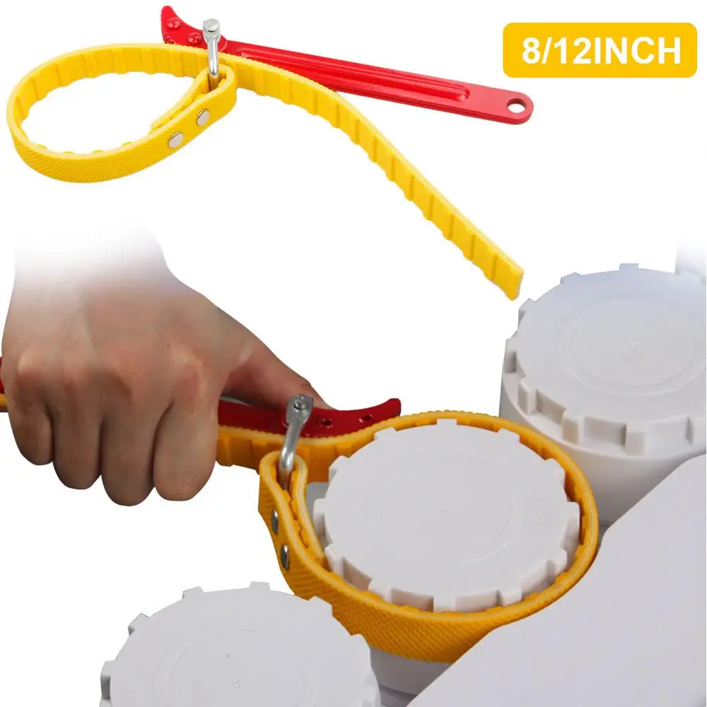 

Belt Wrench oil filter puller Strap SpannerChain Oil Filter Cartridge Disassembly Tool oil filter wrench Adjustable Strap Opener