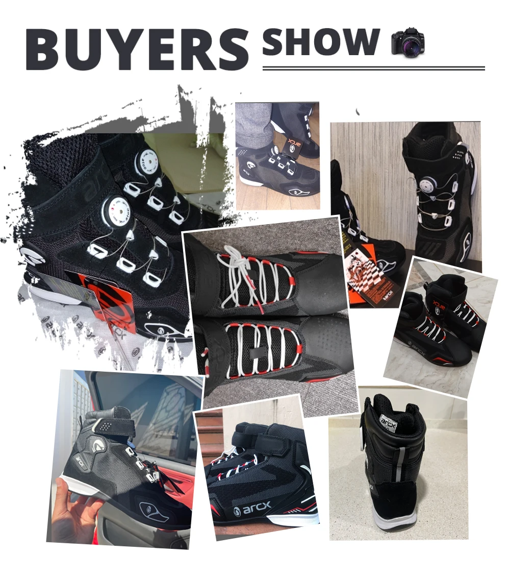 ARCX Motorcycle Boots Men Botas De Moto Summer Breathable Shoes Motorbike Chopper Cruiser Touring Ankle Black | Автомобили и