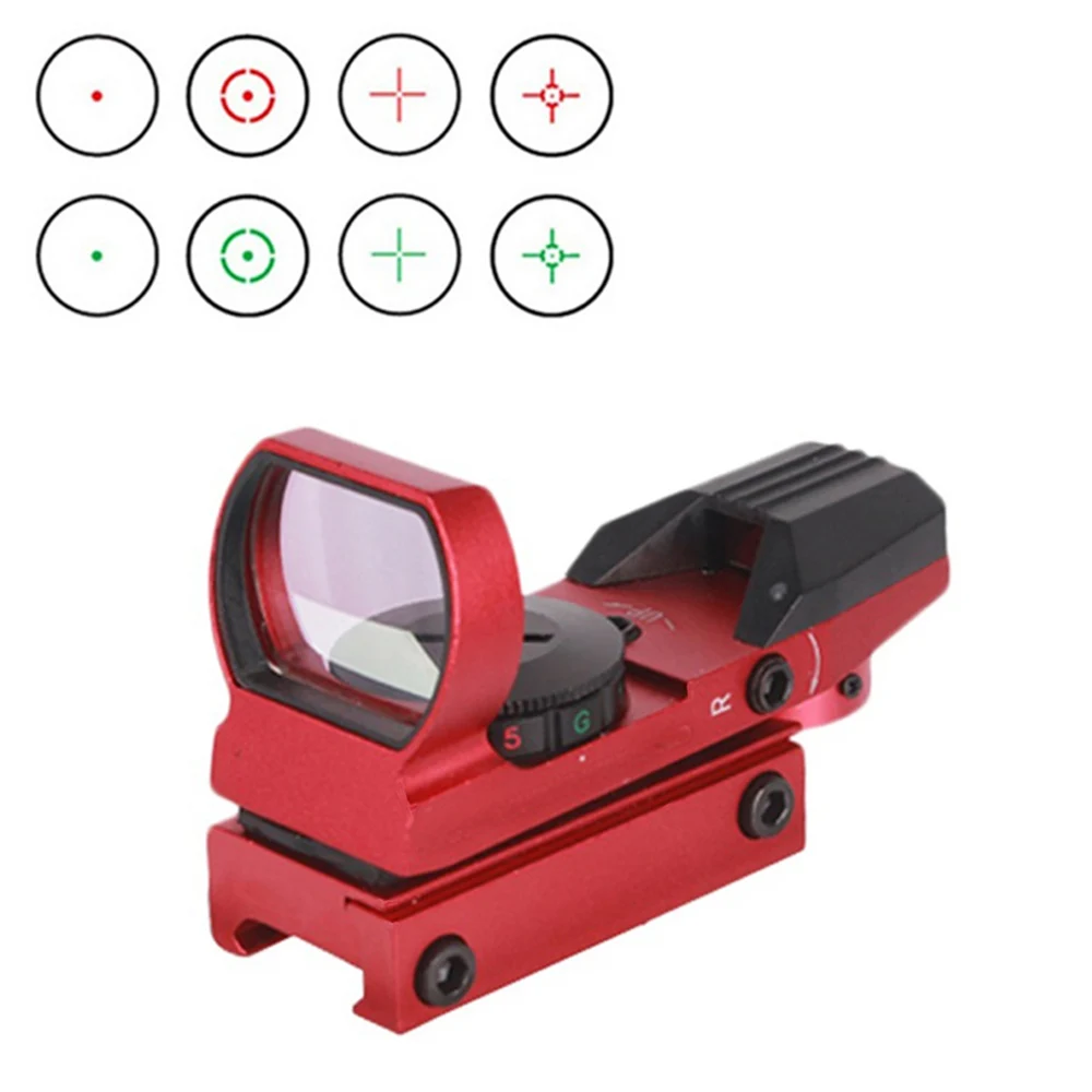 

Тактический Оптический прицел HD с красной точкой, охотничий прицел, Прицельный прицел с направляющей Пикатинни 11 мм/20 мм для страйкбольного...