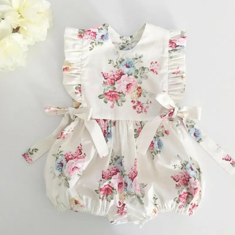 2020 Новые Детские Боди для маленьких девочек детское летнее боди с оборками и