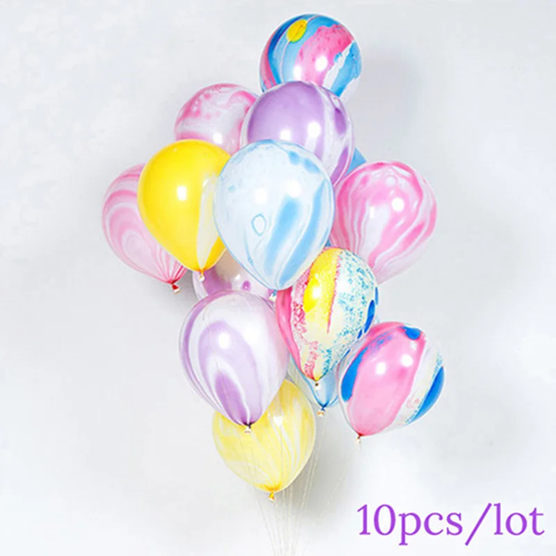 

15pcs 12inch Agate balloon Decoration for Adult wedding or Kids birthday latex metal balloons and Confetti globos Baby shower