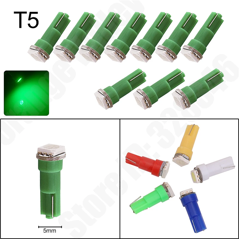 50 шт. большая акция супер ярсветодиодный светодиодные лампы T5 74 1 SMD 5050