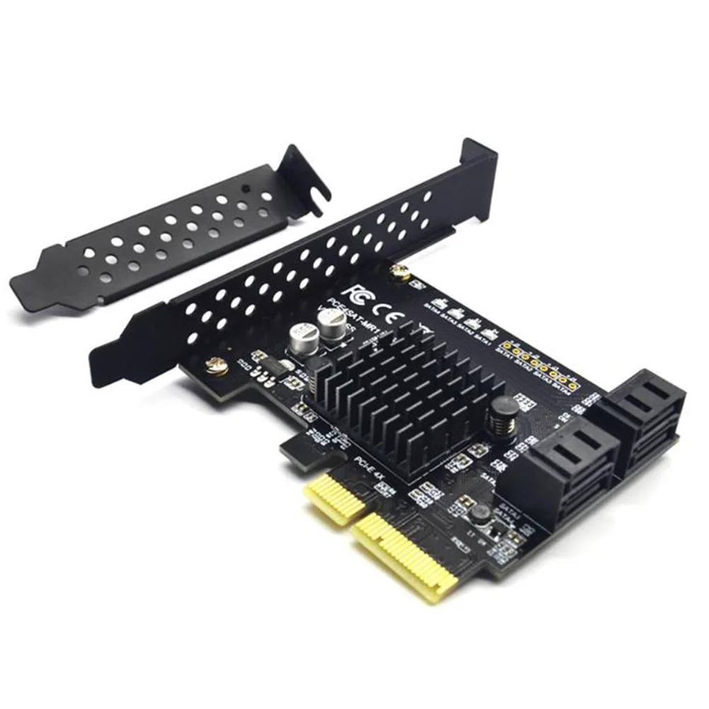 Riser Card SATA 3.0 Hard Disk To PCI-E Expansion 4 Port 6G Data Transfer Extended Support For RAID 88SE9230 | Компьютеры и офис