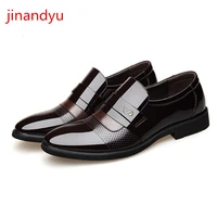 mens elevator height increase shoes mens loafers british style men leather shoes man slip on dress office leather shoe for men