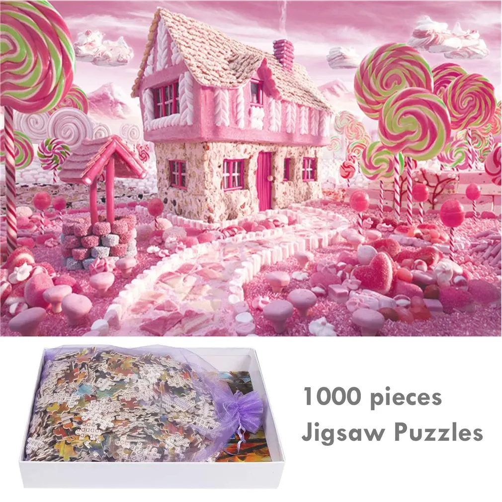 

2020 DIY 1000 Pieces Jigsaw Puzzle Educational Puzzle Games Toys Assembling Picture Landscape Puzzles For Adults Kids Gifts