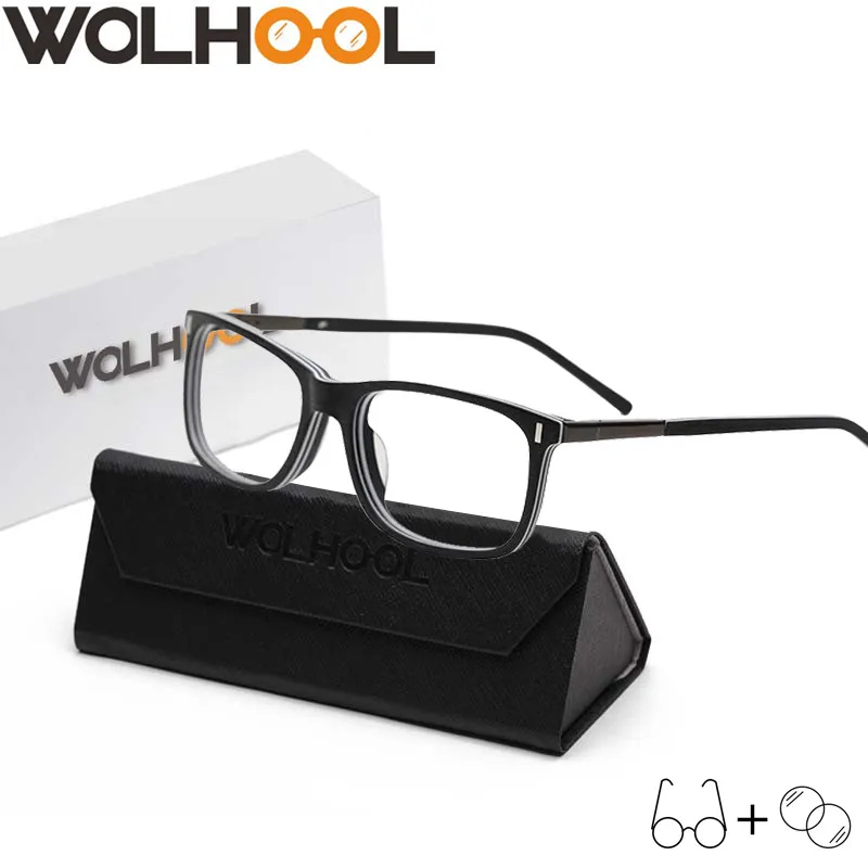 Классические квадратные очки по рецепту мужские Оптические синий свет