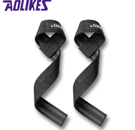 Black AOLIKES 2 шт./лот спортивные наручные Поддержка Профессиональный Регулируемый Вес подъема бодибилдинг, браслет Gym ремень защита запястья - Цвет: Black