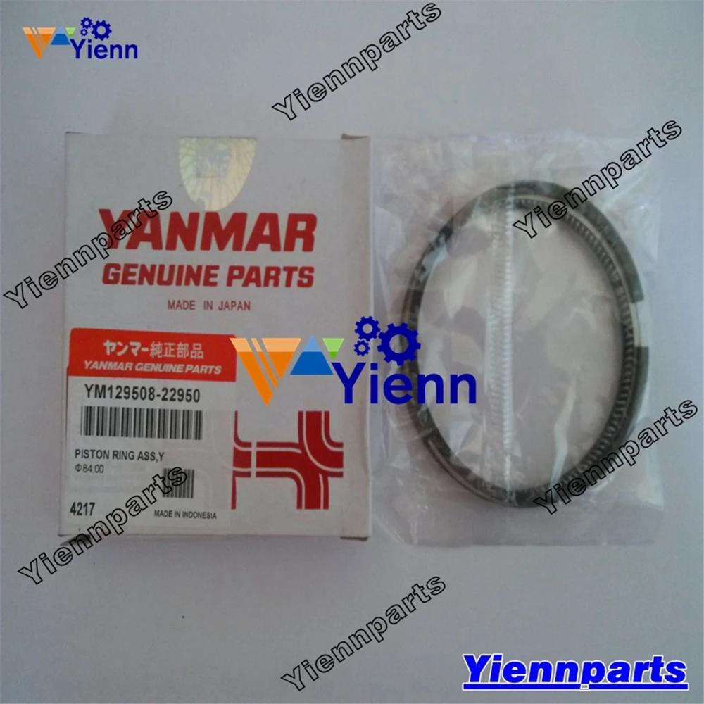 

For Yanmar 4TNV88 4TNE88 4D88E Piston Ring Set 129005-22950 For KOMATSU PC50UU-2 Excavator 4D88E-3B 4D88E-3C Engine Parts