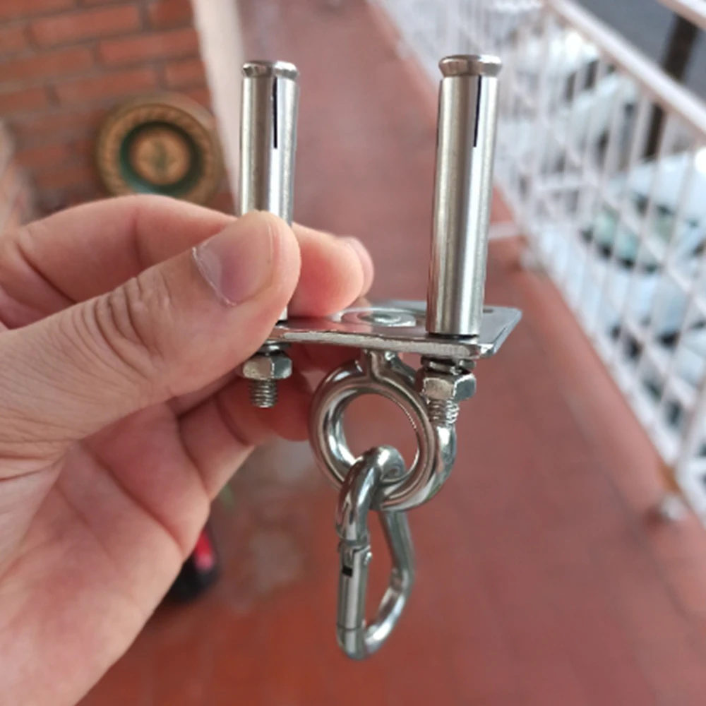 Hammock Bracket Suspension Hook Sex Swing Hanger Buckle Ceiling Mount Kit Accessories For Hanging Chair Gym Fitness Aerial Yoga