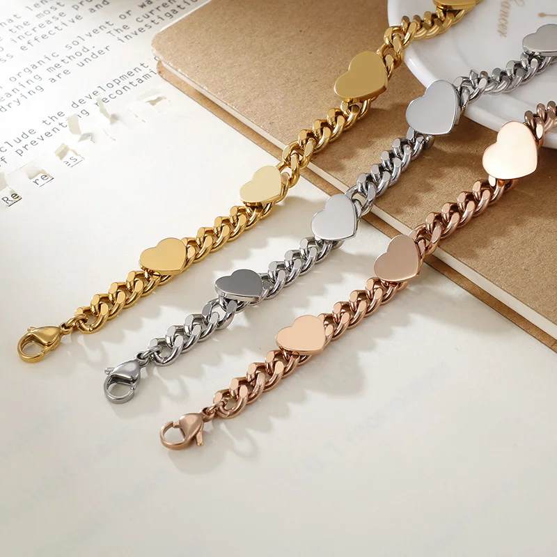 Новый Популярный стальной браслет браслеты Romatic Love для пары подарок девушки