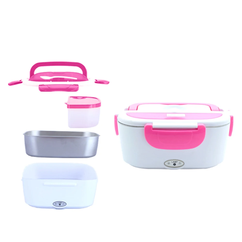Фото Portable Electric Heating Lunch Box 110V-220V Stainless Steel Food Warmer Container with Compartments Removable for Home Office Дом и сад Portable Electric Heating Lunch Box 110V-220V Stainless Steel Food Warmer Container with Compartments Removable for Home Office Дом и сад